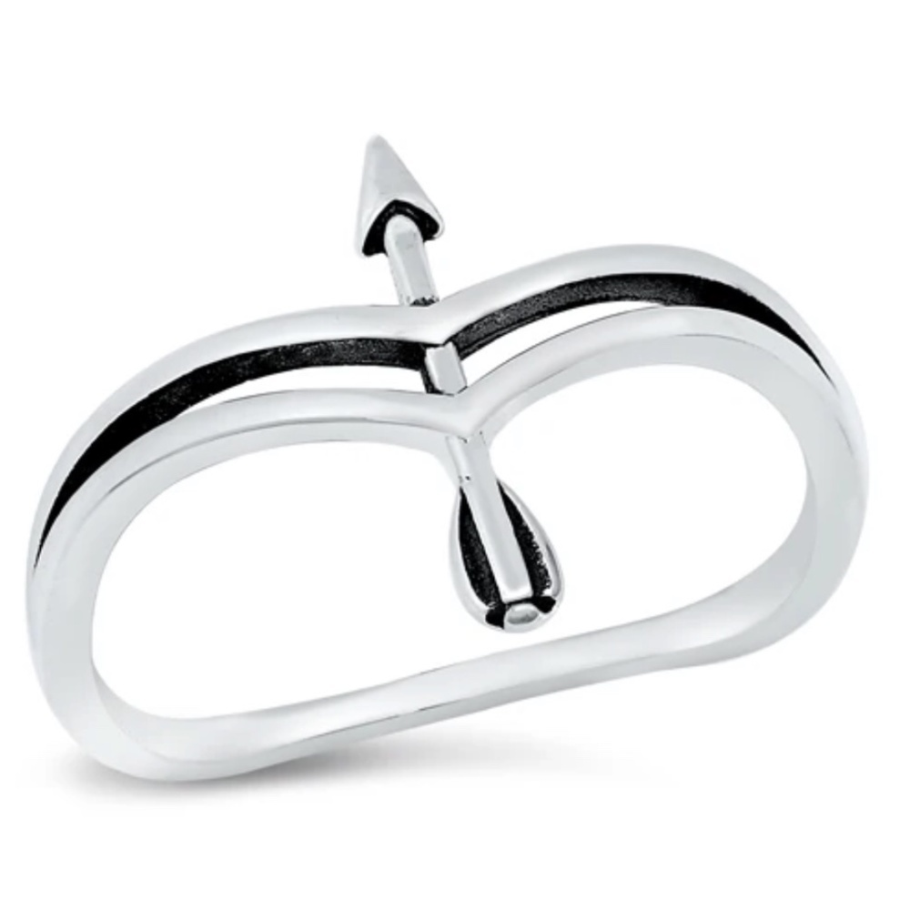 Sterling Silver Arrow Ring – Size 8